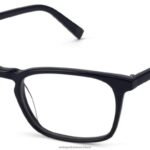 Warby Parker T4FT0T107 Brille tiefschwarz matt Verfolgungsjagd