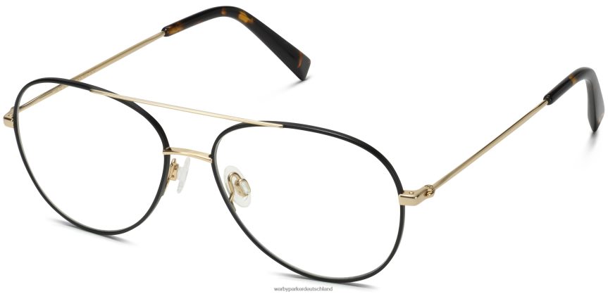 Warby Parker T4FT0T135 Brille gebürstete Tinte mit poliertem Gold York – Bild 1