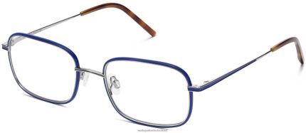 Warby Parker T4FT0T179 Brille Stromschnellen blau mit poliertem Silber Talib