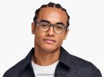 Warby Parker T4FT0T250 Brille Azurblauer Kristall mit Eichenfass dawson – Bild 2