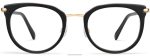 Warby Parker T4FT0T254 Brille tiefschwarz mit poliertem Gold weißer – Bild 4