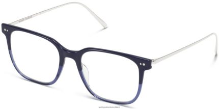 Warby Parker T4FT0T256 Brille Mitternachtsfade mit poliertem Silber Kaleb