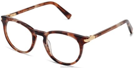 Warby Parker T4FT0T270 Brille Sesamschildkröte mit poliertem Gold Sadie