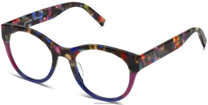 Warby Parker T4FT0T282 Brille gestreiftes Konfetti Piera
