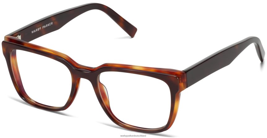 Warby Parker T4FT0T297 Brille gebrannte Umbra-Schildkröte mit Marcona-Schildkröte Cumberland – Bild 1
