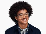 Warby Parker T4FT0T307 Brille grau marmoriert Langhorn – Bild 2