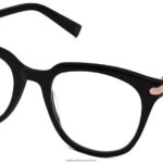 Warby Parker T4FT0T334 Brille Tiefschwarz mit Roségold maeve