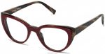 Warby Parker T4FT0T338 Brille Ochsenblut mit gestreifter Ulme Camila
