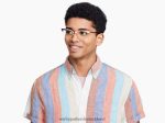 Warby Parker T4FT0T347 Brille poliertes Gold sahana – Bild 3
