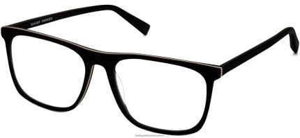 Warby Parker T4FT0T377 Brille schwarze matte Sonnenfinsternis Fletcher