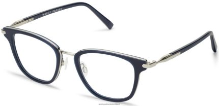 Warby Parker T4FT0T384 Brille Einlasskristall mit poliertem Silber Morley