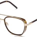 Warby Parker T4FT0T422 Brille Cognac-Schildkröte mit poliertem Gold Earle