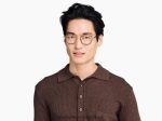 Warby Parker T4FT0T422 Brille Cognac-Schildkröte mit poliertem Gold Earle – Bild 3