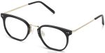 Warby Parker T4FT0T458 Brille tiefschwarz mit poliertem Gold Warte