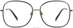 Warby Parker T4FT0T460 Brille tiefschwarz mit poliertem Gold leah – Bild 4