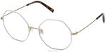 Warby Parker T4FT0T464 Brille Minze mit poliertem Gold Celia