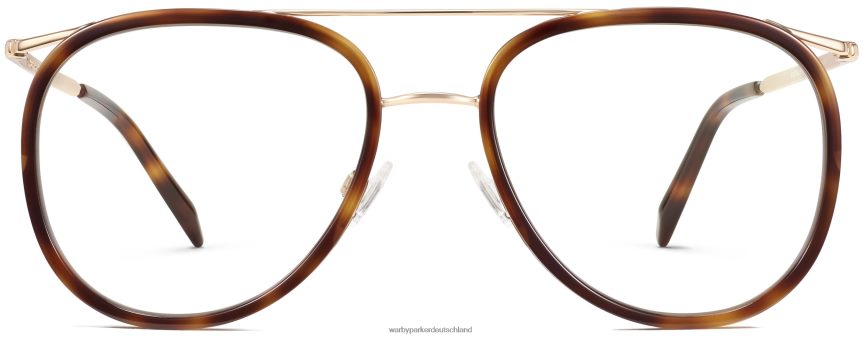 Warby Parker T4FT0T470 Brille Eichenfass mit poliertem Gold Montague – Bild 4