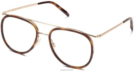 Warby Parker T4FT0T470 Brille Eichenfass mit poliertem Gold Montague