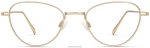 Warby Parker T4FT0T478 Brille poliertes Gold Shirley – Bild 3