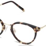 Warby Parker T4FT0T559 Brille Trüffelschildkröte mit poliertem Gold Elina