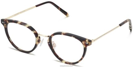 Warby Parker T4FT0T559 Brille Trüffelschildkröte mit poliertem Gold Elina