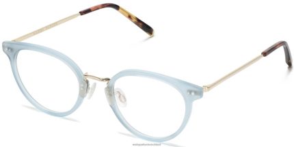 Warby Parker T4FT0T560 Brille blaue Agave mit poliertem Gold Elina
