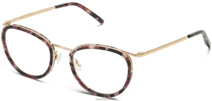 Warby Parker T4FT0T565 Brille violetter Quarzkristall mit poliertem Gold dinah