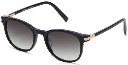 Warby Parker T4FT0T632 Brille tiefschwarz mit poliertem Gold durand
