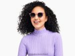 Warby Parker T4FT0T655 Brille geschichteter Pflaumenkristall mit poliertem Gold angelise – Bild 2