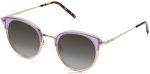 Warby Parker T4FT0T655 Brille geschichteter Pflaumenkristall mit poliertem Gold angelise