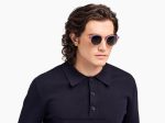Warby Parker T4FT0T655 Brille geschichteter Pflaumenkristall mit poliertem Gold angelise – Bild 3
