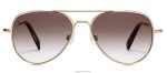 Warby Parker T4FT0T670 Brille poliertes Gold Räuber – Bild 4