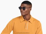 Warby Parker T4FT0T679 Brille Einlasskristall mit gebürsteter Tinte Dante – Bild 2