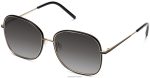Warby Parker T4FT0T693 Brille tiefschwarz mit poliertem Gold leah