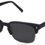 Warby Parker T4FT0T702 Brille Tiefschwarz matt mit poliertem Silber ames