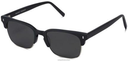 Warby Parker T4FT0T702 Brille Tiefschwarz matt mit poliertem Silber ames