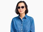 Warby Parker T4FT0T714 Brille Glockenblumenkristall mit poliertem Gold esme – Bild 2