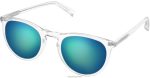 Warby Parker T4FT0T719 Brille Kristall mit elektrisch blauer Blitzlinse haskell