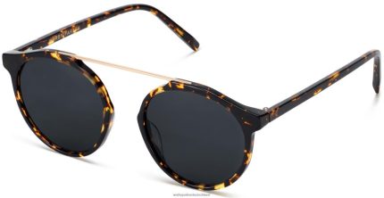 Warby Parker T4FT0T771 Brille Schildkröte aus schwarzer Eiche mit poliertem Gold Cooper