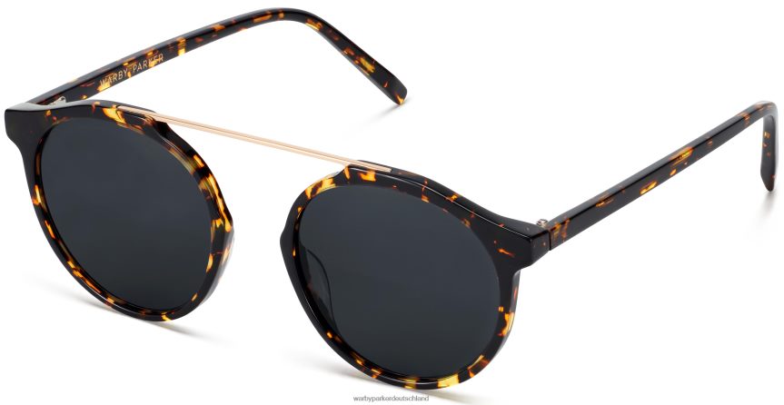 Warby Parker T4FT0T771 Brille Schildkröte aus schwarzer Eiche mit poliertem Gold Cooper – Bild 1