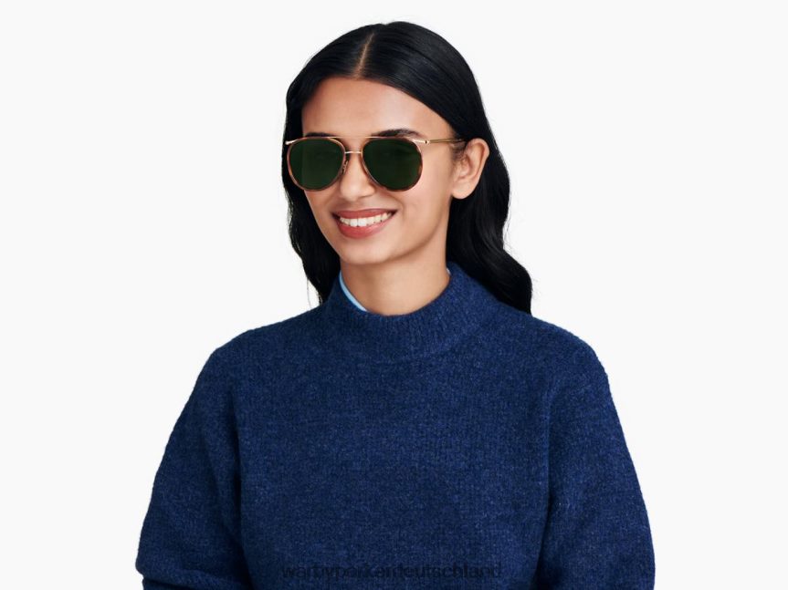 Warby Parker T4FT0T774 Brille Eichenfass mit poliertem Gold Montague – Bild 2
