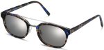 Warby Parker T4FT0T795 Brille Tansanit-Schildkröte mit poliertem Silber fairfax