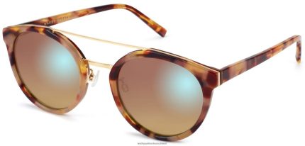 Warby Parker T4FT0T818 Brille Adobe-Schildkröte mit poliertem Gold Laney
