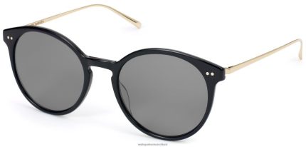Warby Parker T4FT0T857 Brille tiefschwarz mit poliertem Gold langley