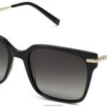 Warby Parker T4FT0T858 Brille tiefschwarz mit poliertem Gold vela