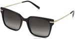 Warby Parker T4FT0T858 Brille tiefschwarz mit poliertem Gold vela