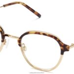 Warby Parker T4FT0T91 Brille geschichtete Haselnussschildkröte mit poliertem Gold Finnegan