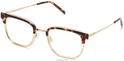Warby Parker T4FT0T93 Brille geschichtete Haselnussschildkröte mit poliertem Gold Tiago